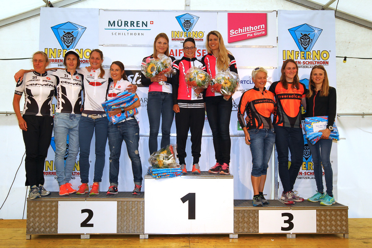 Siegerehrung Team Trophy - INFERNO TRIATHLON - Mürren, Switzerland