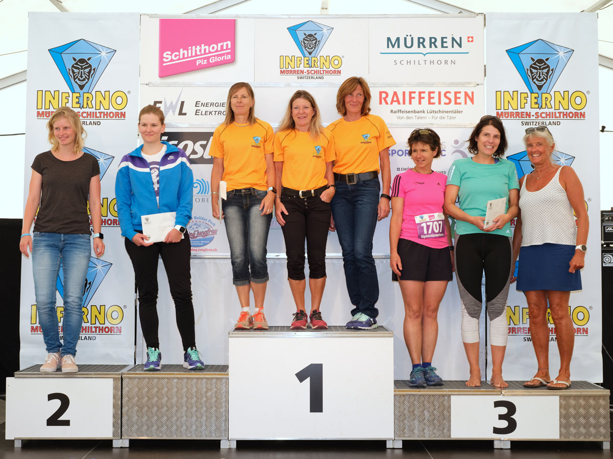 Siegerehrung Halbmarathon - INFERNO TRIATHLON - Mürren, Switzerland